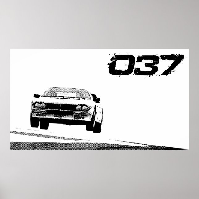 Póster Poster Lancia 037 (Frente)