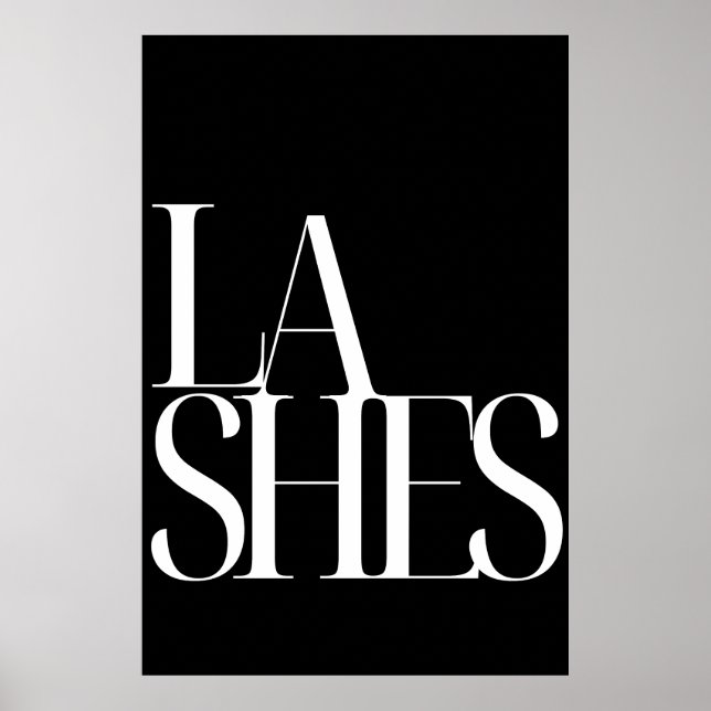 Póster Poster Lash Digital Imprimible - Extensión Eyelash (Frente)