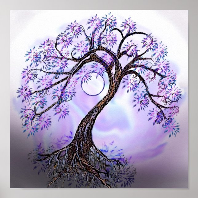 Póster Poster Lavendar Tree of Life (Frente)