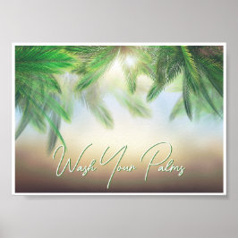 Póster Poster - Lávese las palmas