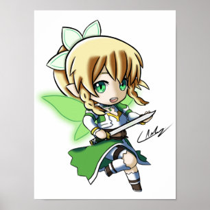 Póster Poster Leafa Chibi