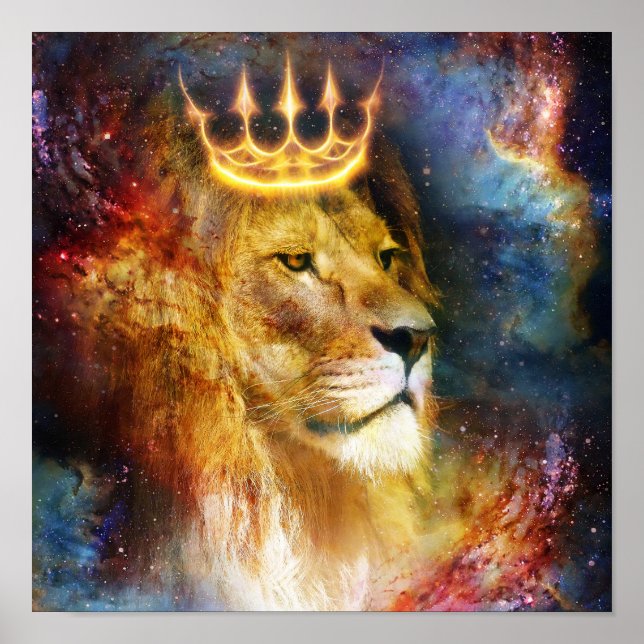 Póster Poster Leão de Judá Cósmico (Frente)