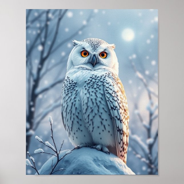 Póster Poster Lechuza de Nieve (Frente)