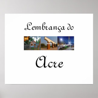 Póster Poster lembrança do Acre