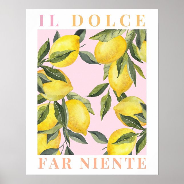Póster Poster Lemon Print Italia (Frente)