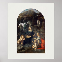 Póster POSTER : Leonardo da Vinci : VIRGEN DE LAS ROCAS