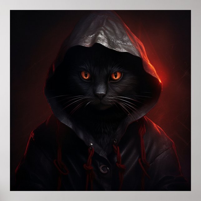 Póster Poster Les peurs nocturnes du chat (Frente)