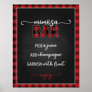 Póster Póster/Letrero de 8x10 para la barra de Mimosa Fla
