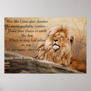 Póster poster "Levántate como Leones"