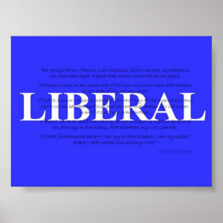 Póster Poster liberal