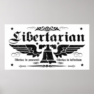 Póster Poster liberal "Libertad ahora, libertad para siem