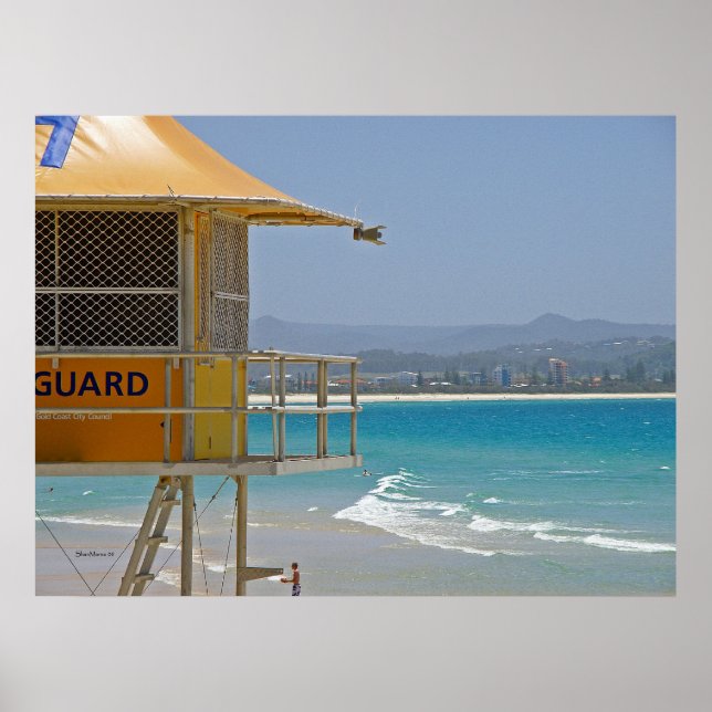 Póster Poster Lifeguard Tower Coolangatta Qld (Frente)