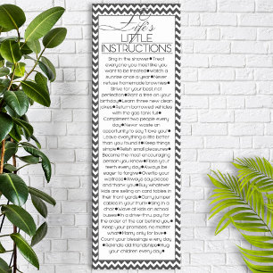Póster Poster Lifes Little Instructions (carbón negro)