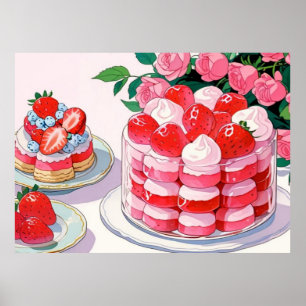 Póster Poster lindo rosado