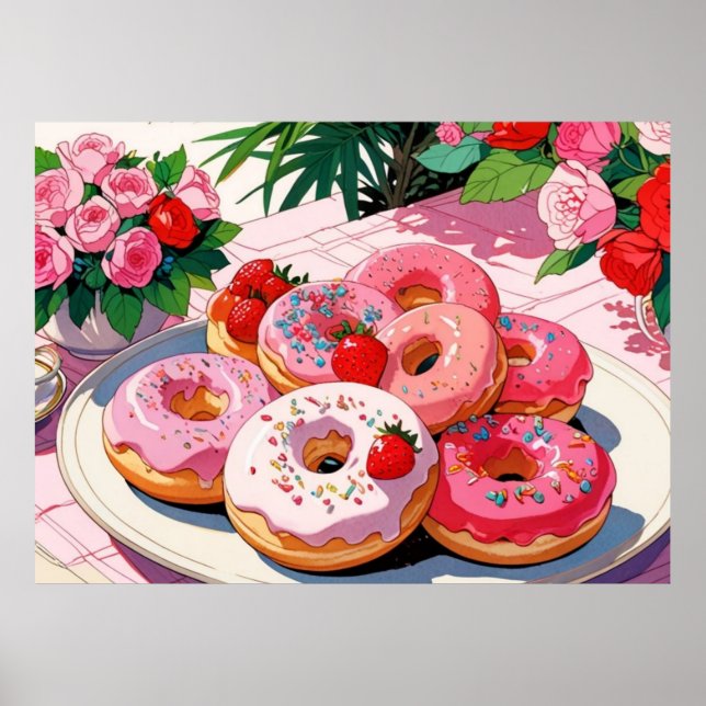 Póster Poster lindo rosado (Frente)