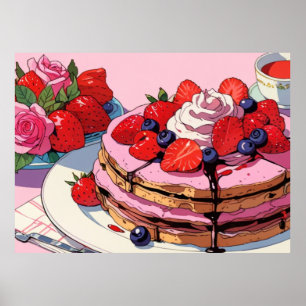 Póster Poster lindo rosado