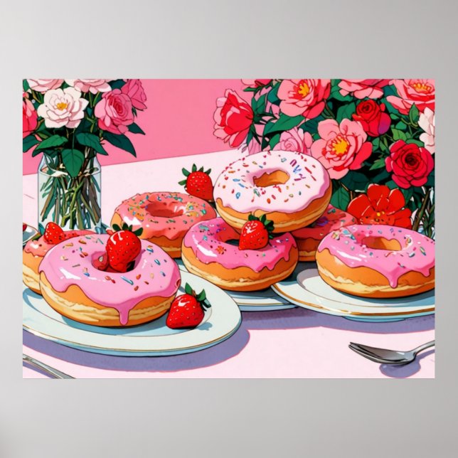Póster Poster lindo rosado (Frente)