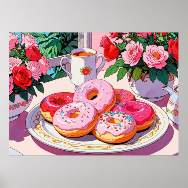 Póster Poster lindo rosado (Frente)