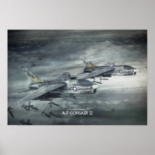 Póster Poster Ling-Temco-Vought  A-7 Corsair II