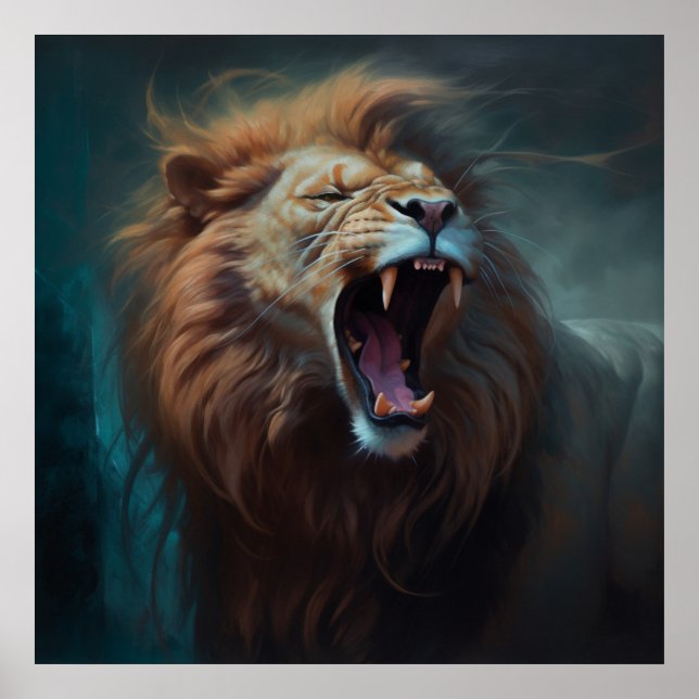 Póster Poster Lion Feu (Frente)