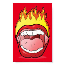 Poster Lip on Fire de 20" x 24"