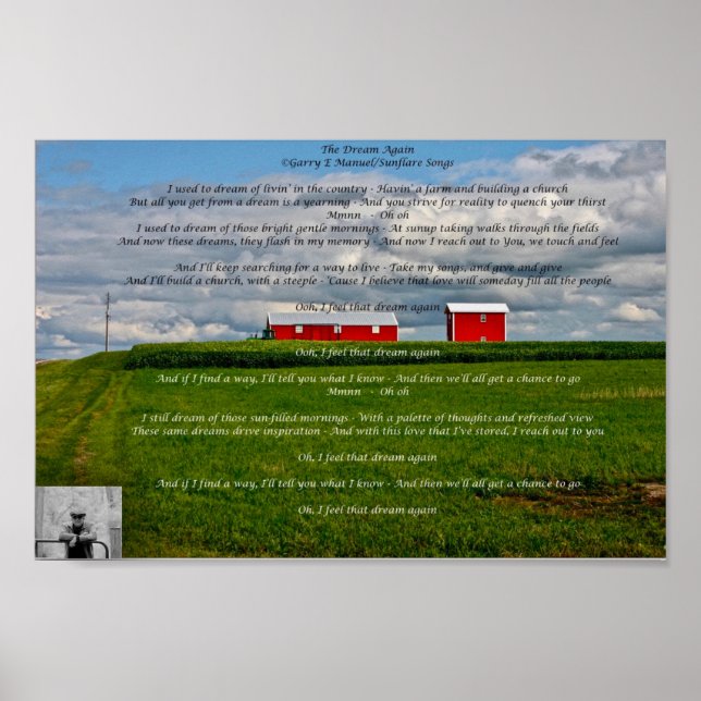 Póster Poster lírico - El sueño de nuevo (Frente)