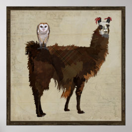 Póster Poster LLAMA & OWL