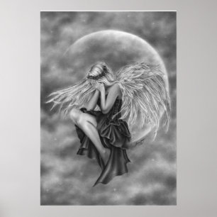 Póster Poster Llorando Moon Angel