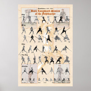Póster Poster Longsable Blossfechten