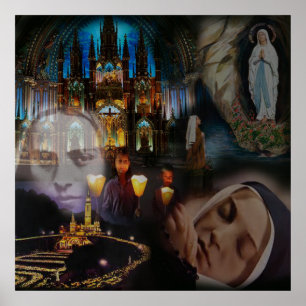 PÓSTER POSTER LOURDES COLLAGE