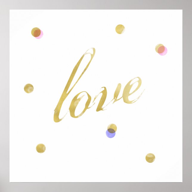 Póster Poster Love Gold (Frente)