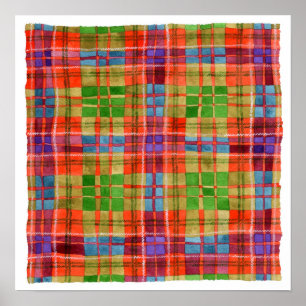 Póster POSTER MAC RAE TARTAN 16"x16"