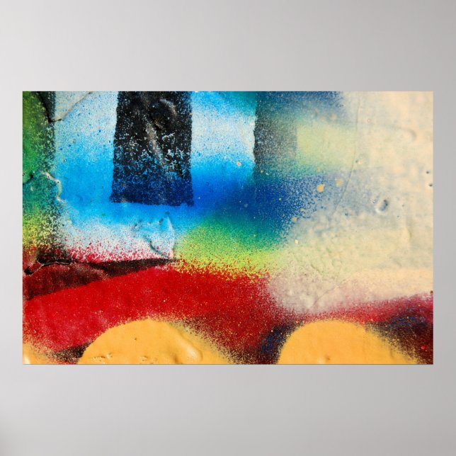 Póster poster macro de graffiti (Frente)