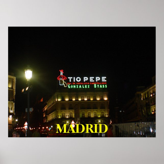 Póster Poster Madrid-España (Frente)