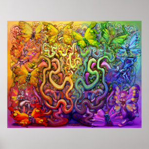 Póster Poster Mágico de Rainbow Pixies