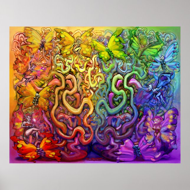 Póster Poster Mágico de Rainbow Pixies (Frente)