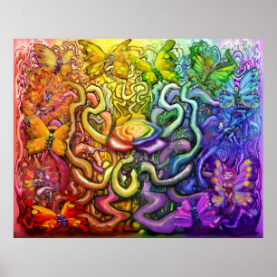 Póster Poster Mágico de Rainbow Pixies
