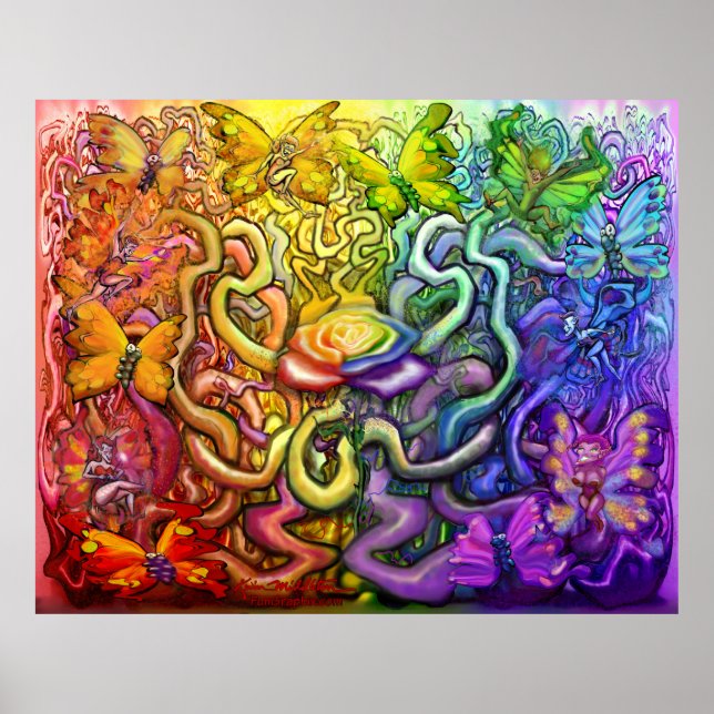 Póster Poster Mágico de Rainbow Pixies (Frente)