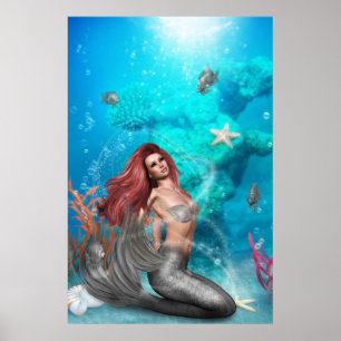 Póster poster mágico de Sirenas