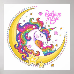 Póster Poster mágico de Unicorn