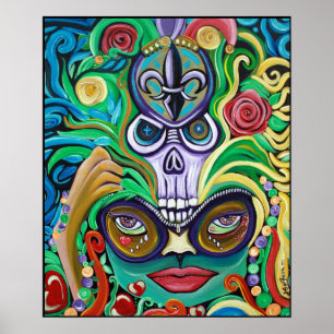 Póster Poster mágico Mardi Gras