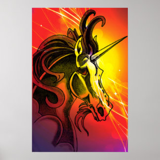 Póster Poster magico unicornio