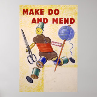 Póster Poster Make Do And Mend, 1939-1945