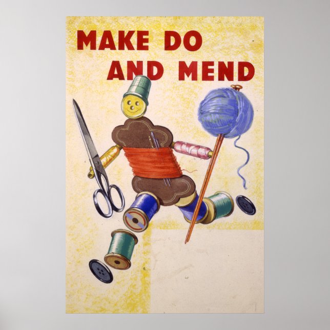 Póster Poster Make Do And Mend, 1939-1945 (Frente)