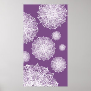 Póster Poster Mandala Snowflakes