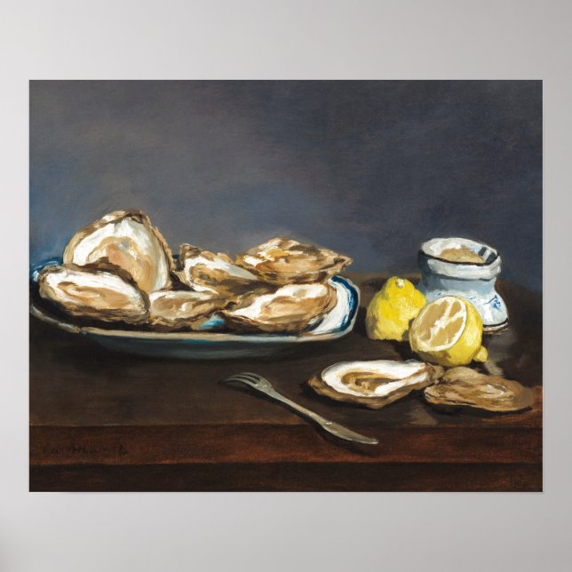 PÓSTER POSTER : MANET : OYSTERS : 1864 - 65 (Frente)