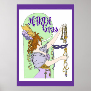 Póster Poster Mardi Gras
