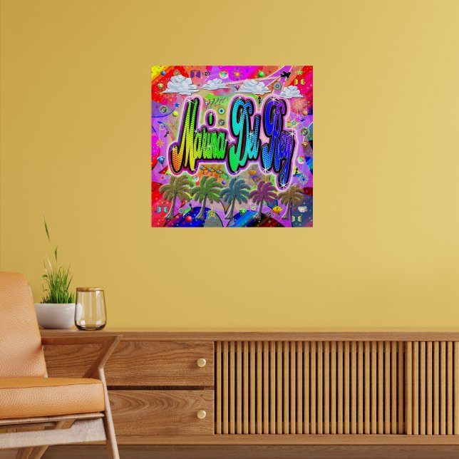 Póster Poster Marina Del Rey Vista Express (Salón 2)