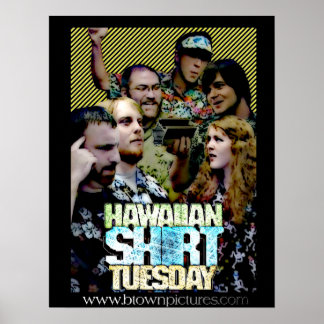 Póster Poster Martes Camisas de Hawái