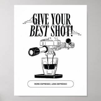 Póster Poster Más Espresso Menos Depresso